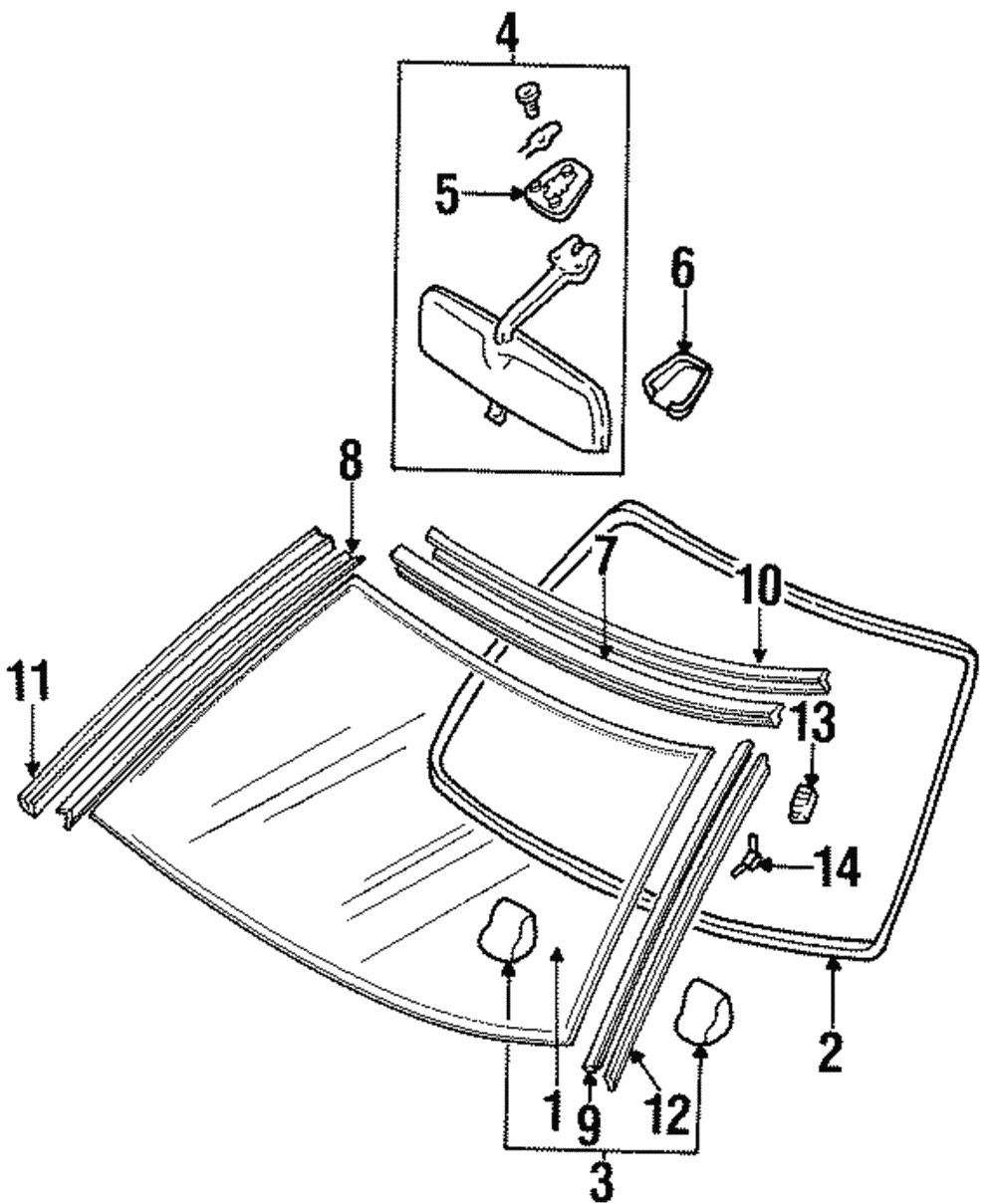 72752-30P10 - Reveal Molding 1993-1996 Nissan 300ZX | Nissan
