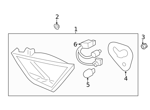 Backup Lamps for 2014 Hyundai Sonata #2