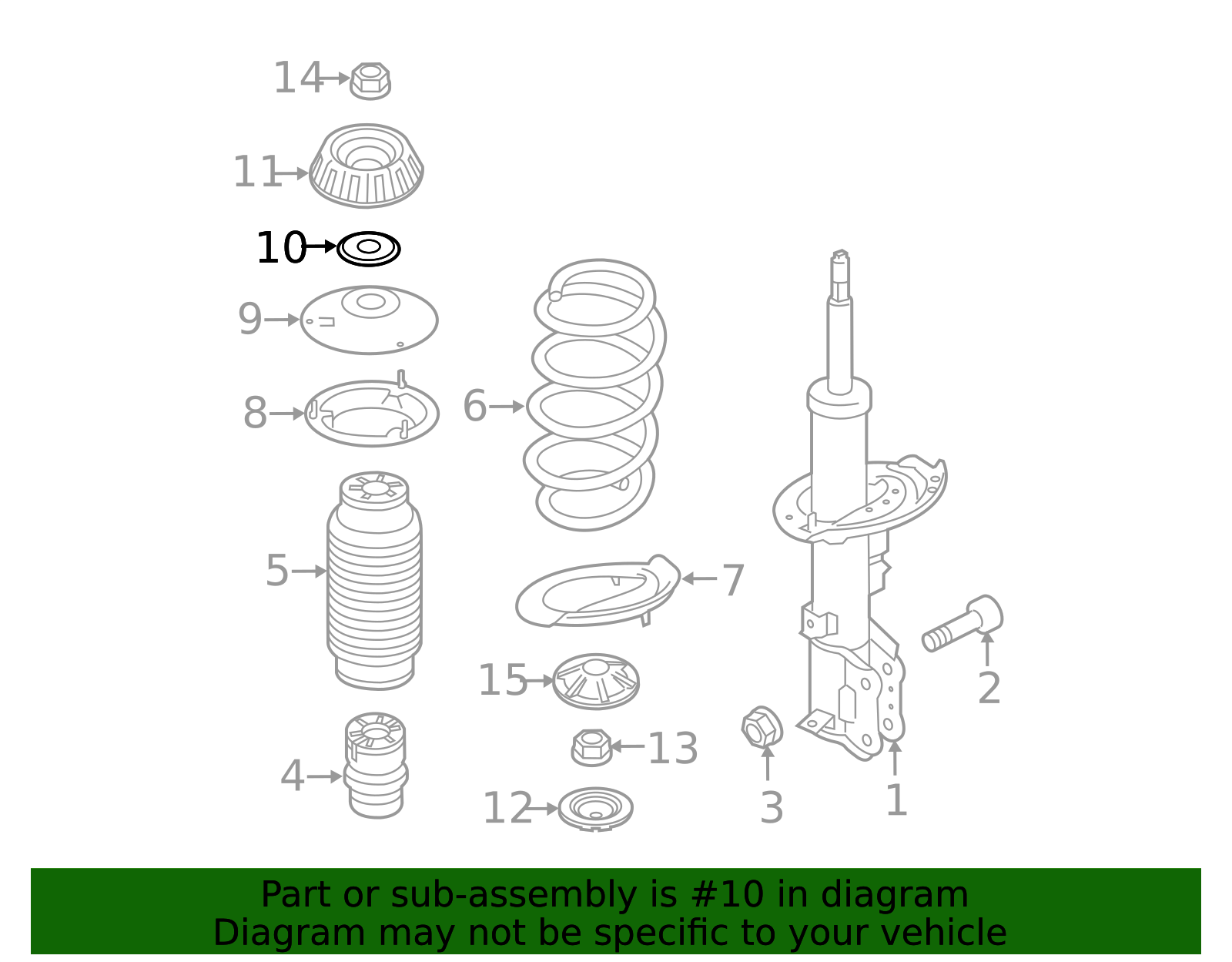 2012-2023 Kia Rio Strut Bearing 54612-0U000 | OEM Parts Online