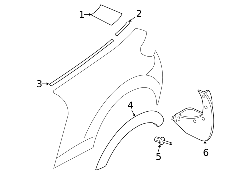 Exterior Trim - Quarter Panel for 2016 Mini Cooper Paceman #0