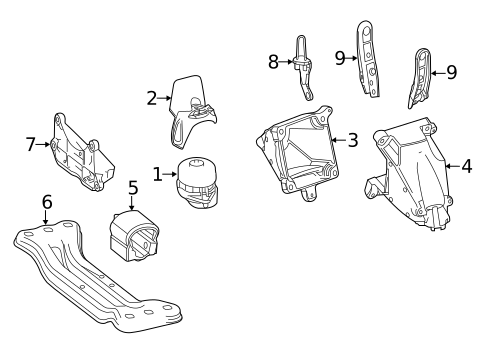 Engine & Trans Mounting for 2013 Mercedes-Benz E 350 #1