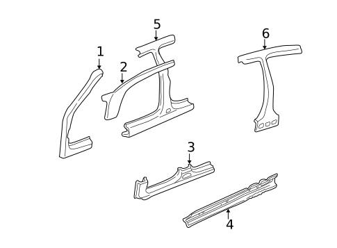 Hinge Pillar for 2003 Hyundai Elantra #0