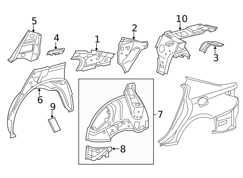 Inner Structure for 2013 Lexus GS450h #0
