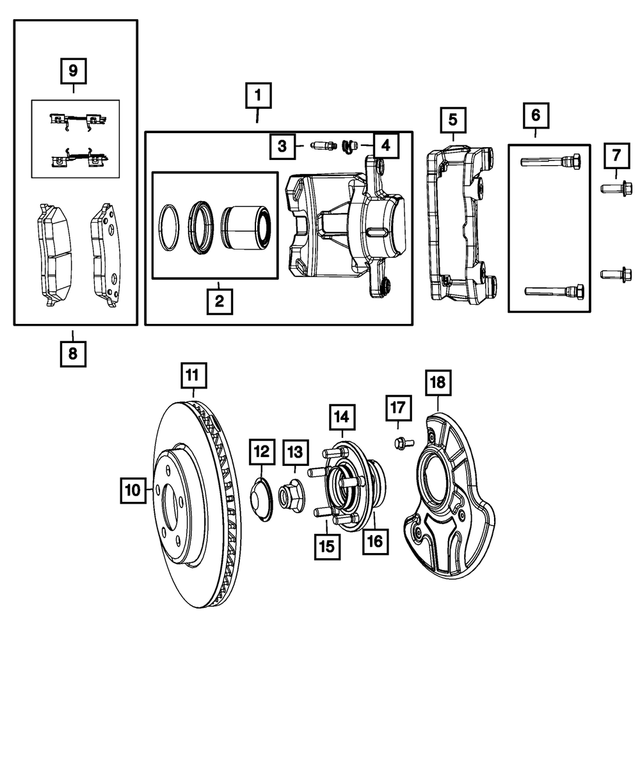 R5142556AB - Brakes: Disc Brake Caliper Assembly, Remanufactured, Right for Mopar Image