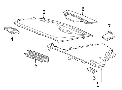 Instrument Panel Components for 2022 Cadillac XT5 #0
