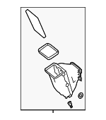 9068300162 - HVAC: Vent Box for Mercedes-Benz Image