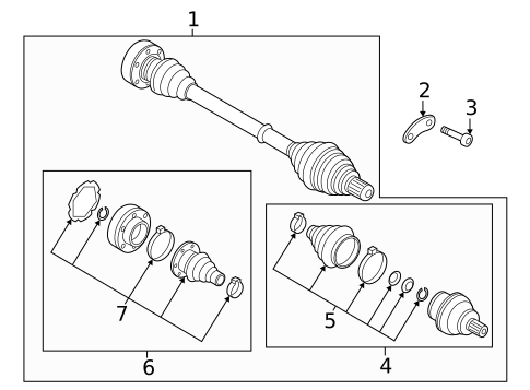 Drive Axles for 2025 Audi A3 Quattro #1
