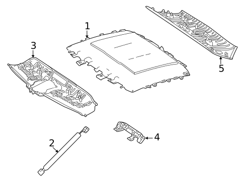 Interior Trim - Roof for 2017 Mercedes-Benz AMG GT #0