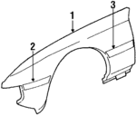 477821021Q - Body: Fender for Porsche: 924 Image