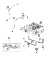 4721754AB - Fuel: Jumper Wiring for Chrysler: Town &amp; Country | Dodge: Grand Caravan | Ram: C/V Image