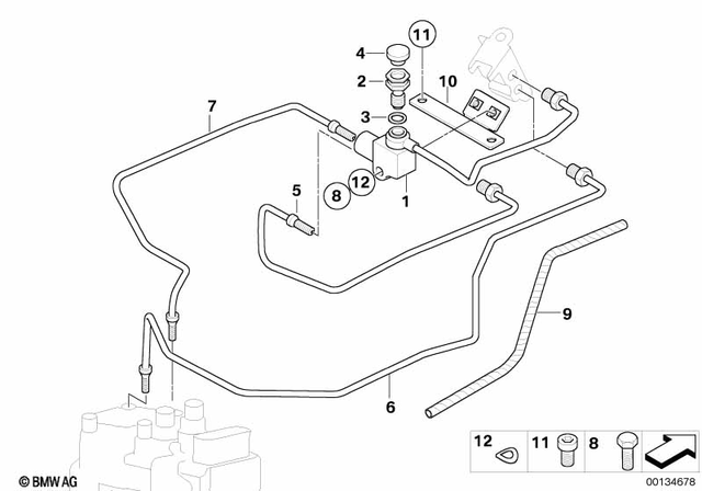 7119963072 - Brakes: Gasket Ring - A10X13.5-cu for BMW-Motorrad Image