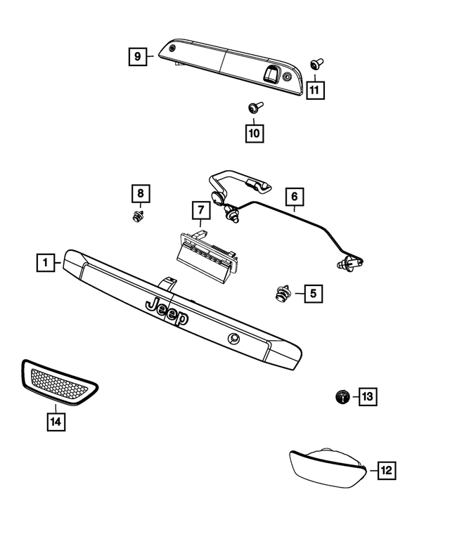 5PE45TZZAA - : Light Support Bar for Mopar Image