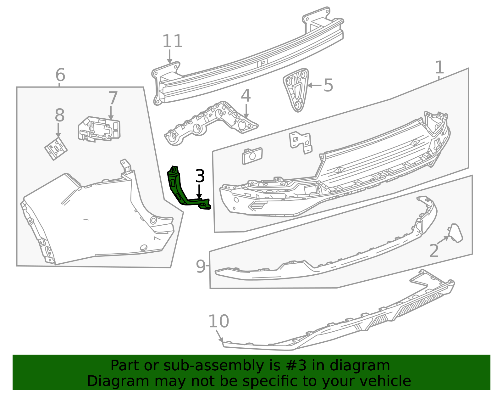 2024-2026 Chevrolet Equinox EV Side Bracket 85132382 GM | GMPartsDirect.com