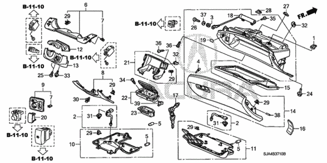 Instrument Panel Garnish for 2007 Acura RL #0