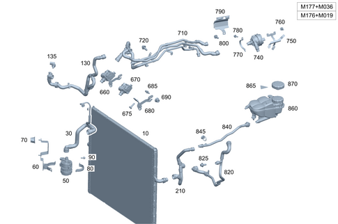 Air Pump, Water Pump and Detachable Body Components for 2024 Mercedes-Benz Maybach GLS600 #0