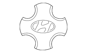529602D700 - : Center Cap for Hyundai: Elantra Image