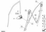51337305628 - : Window Guide, Right Front Door for BMW Image