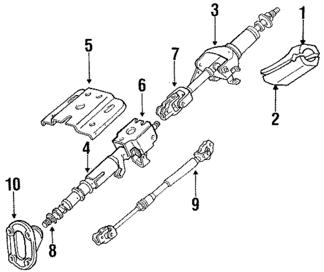 MB385346 - Steering: Upper Column Cover for Mopar Image
