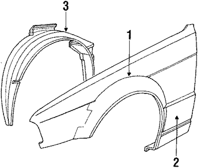 41351946927 - Body: Fender for BMW Image