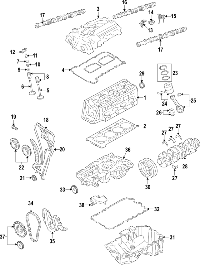 11127624778 - Engine: Cylinder Head for BMW Image