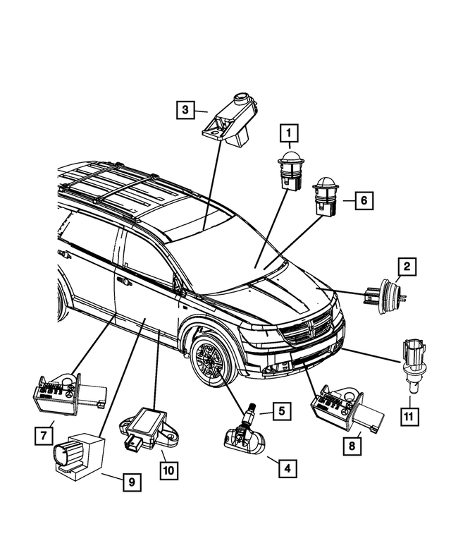 68001743AC - Electrical: Mounting Hardware Kit for Mopar Image