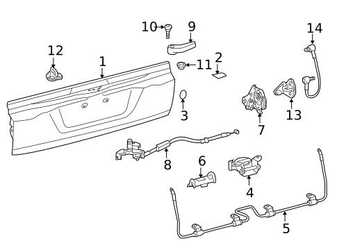 Tailgate for 2013 Toyota Land Cruiser #0