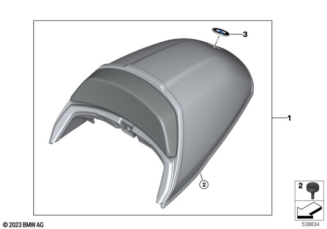52537718633 - Ergonomics &amp; Comfort: Rubber Buffer - 6Mm for BMW-Motorrad Image