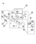 6GE44U0DAA - Interior Trim: Parking Brake Lever Boot for Mopar Image