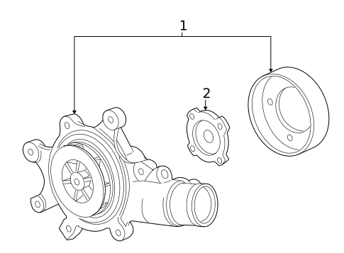 Water Pump for 2005 Dodge Viper #0