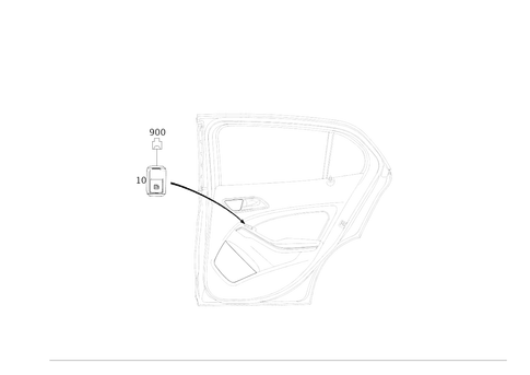 Switch Rear Door Lining for 2016 Mercedes-Benz GLA250 #0