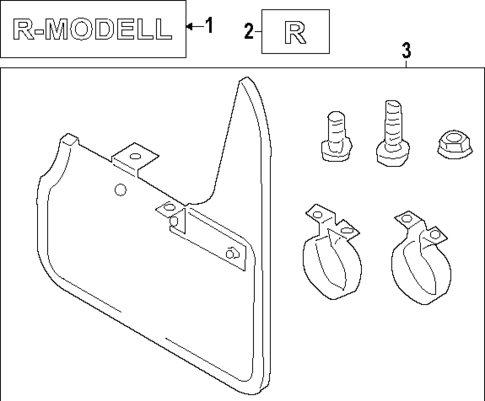 Exterior Trim - Fender for 2025 Volkswagen Golf R #0