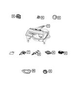 68298080AA - Electrical: Headlamp Leveling Module, Right for Jeep: Grand Cherokee, Grand Cherokee WK Image