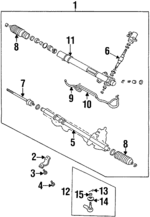 MR198996 - Steering: Rack And Pinion Mount Bushing for Chrysler: Sebring | Dodge: Avenger Image