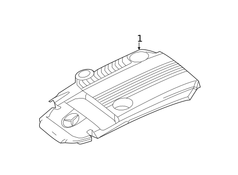 Engine Appearance Cover for 2014 Mercedes-Benz SLK250 #0