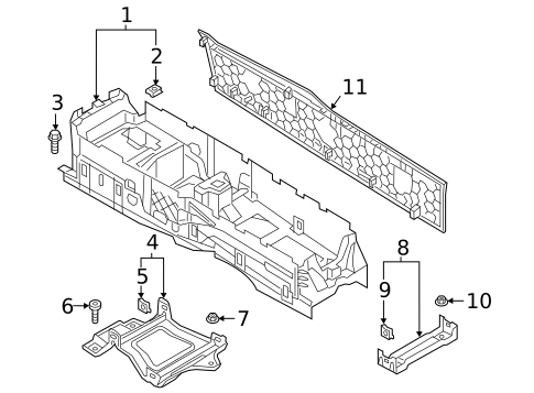 Rear Console for 2025 Audi A8 Quattro #2