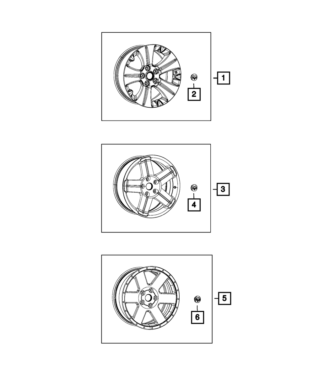 Forged Aluminum Wheel Kit - Mopar (82213754)