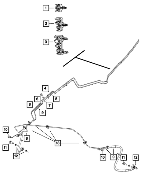 Hydraulic Control Unit, Brake Tubes and Hoses for 2010 Dodge Ram 1500 #1
