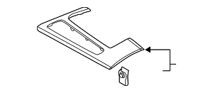 4K1863969GND8 - Body: Console Trim Panel for Audi Image