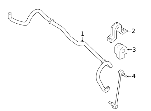 Stabilizer Bar & Components for 2019 Nissan Rogue #3