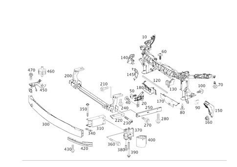 Front Stiffening and Radiator Support for 2021 Mercedes-Benz CLA250 #0