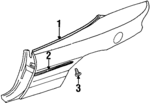 154569 - Body: Body Trim Molding Screw for Chrysler: Sebring Image