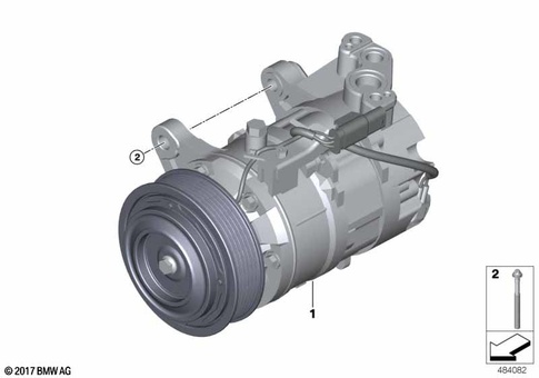 Compressor, Magnetic Clutch for 2026 BMW M4 Competition #0