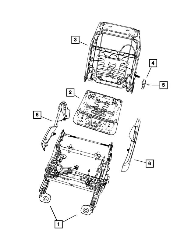 1FJ55BD1AA - Interior Trim: Lumbar Handle for Mopar Image