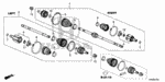 44317S6DE01 - Chassis: BAND, OUTBOARD BOOT for Honda Image