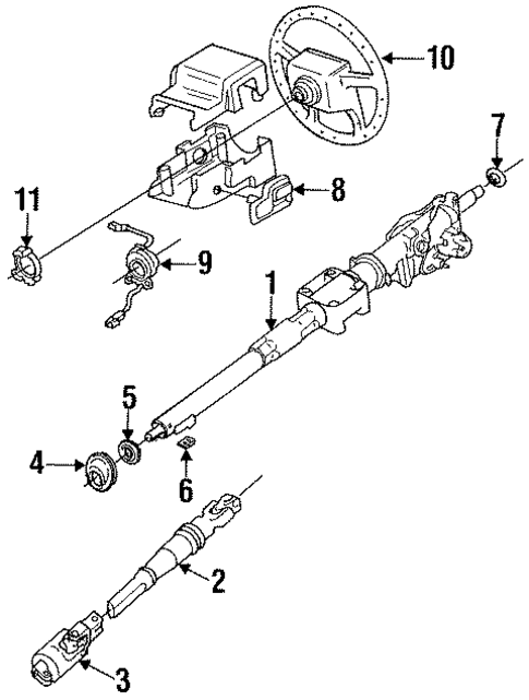Air Bag Components for 1994 Volvo 960 #0