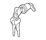 MR555512 - Body: Lock Cylinder for Mitsubishi: Montero Image