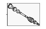 396001LA1D - Universals &amp; Rear Axle: Axle Assembly for INFINITI: QX56, QX80 Image