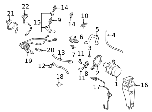 Emission Components for 2005 Porsche 911 #2