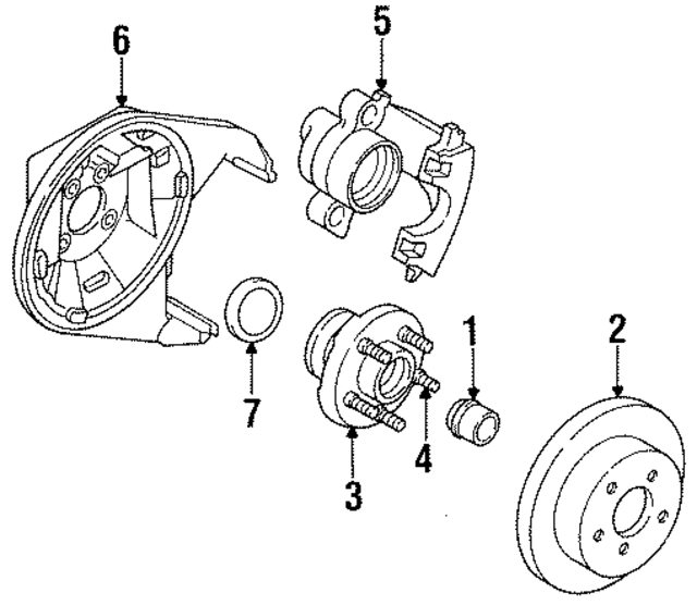 4509600 - Brakes: Hub &amp; Bearing for Mopar Image