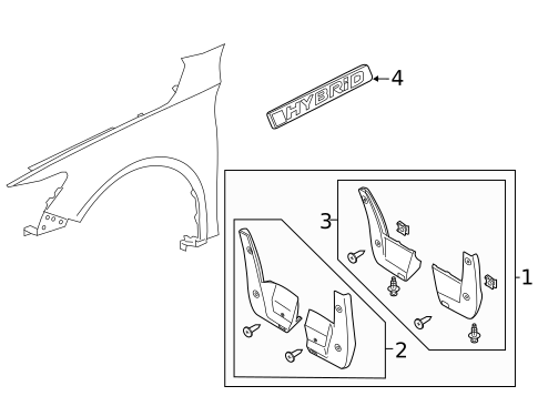Exterior Trim - Fender for 2020 Honda Accord #0